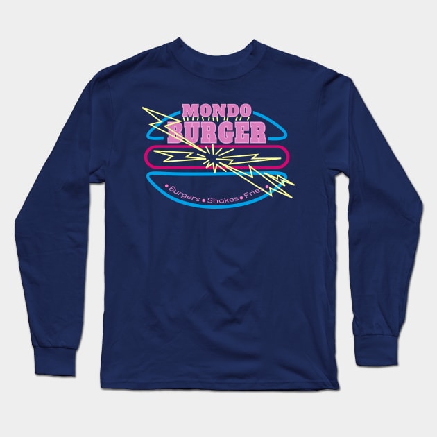 Mondo Burger Long Sleeve T-Shirt by ILLannoyed 